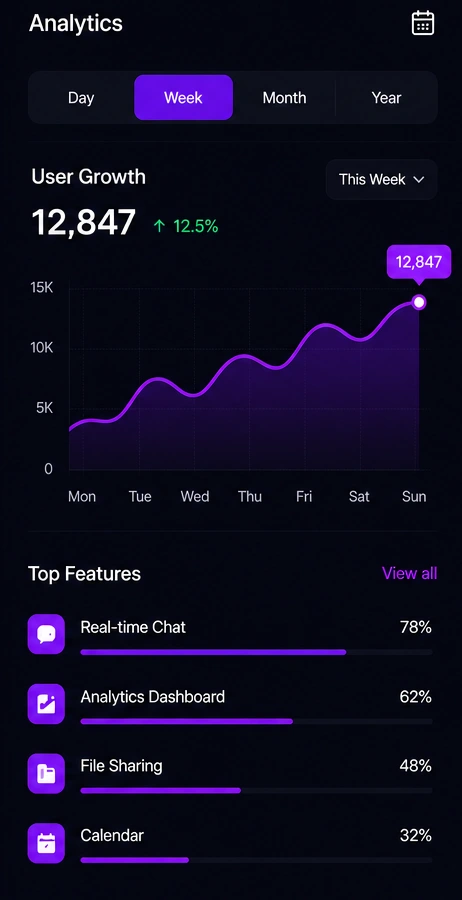 Mobile App Interface